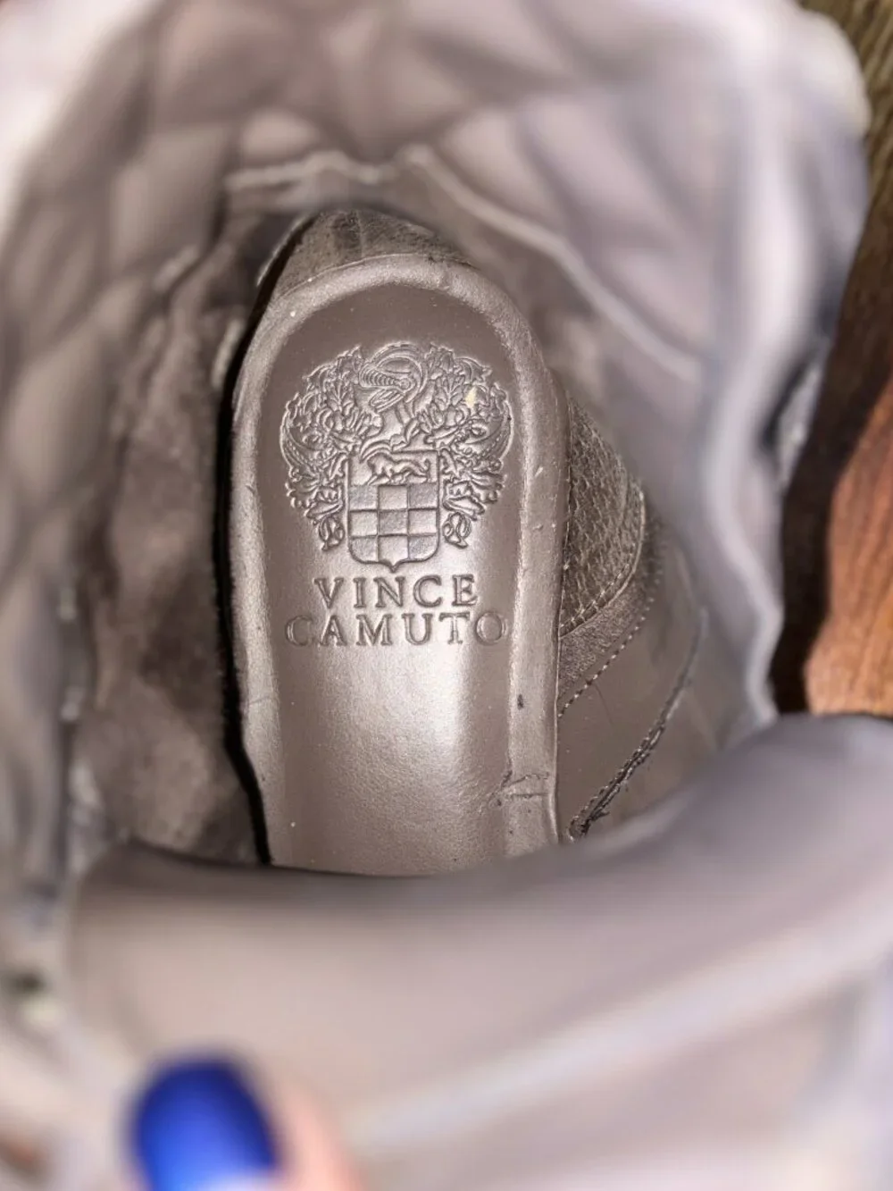 Vince Camuto • Drak Gray Lace Up Suede Boots